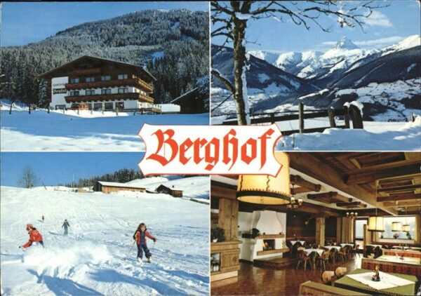 Hollersbach Pinzgau Berghof Gasthof Skifahrer