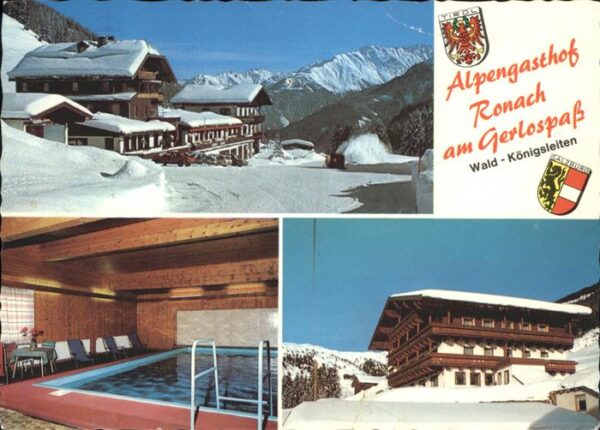 Wald Pinzgau Wappen Alpengasthof Ronach Gerlospaß