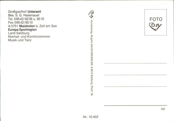 Maishofen Großgasthof Unterwirt – Bild 2