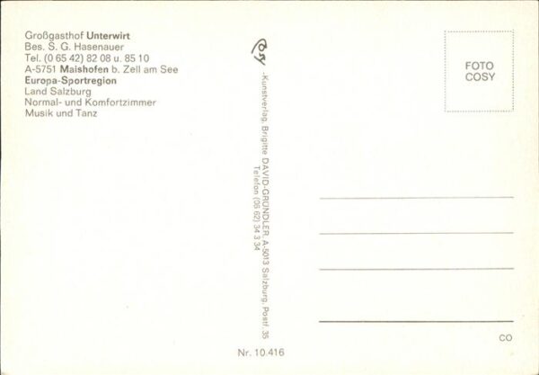 Maishofen Großgasthof Unterwirt – Bild 2