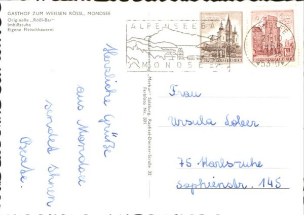 Mondsee Salzkammergut Gasthof zum weissen Rössl – Bild 2