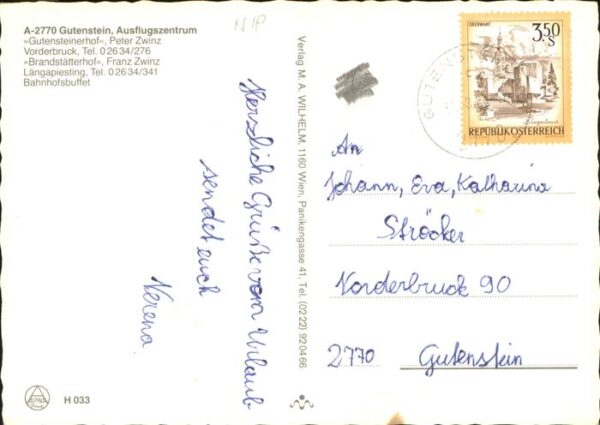 Gutenstein Niederoesterreich Gutensteinerhof Peter Zwinz Wappen – Bild 2