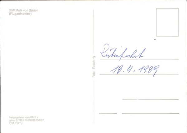 Melk Donau Fliegeraufnahme Stift Melk Süden – Bild 2