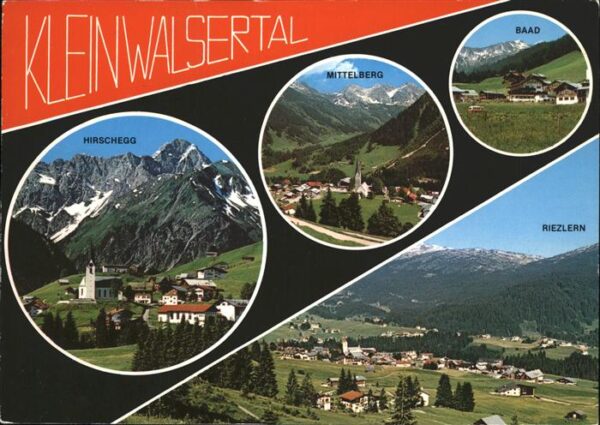 Kleinwalsertal Baad Mittelberg Riezlern