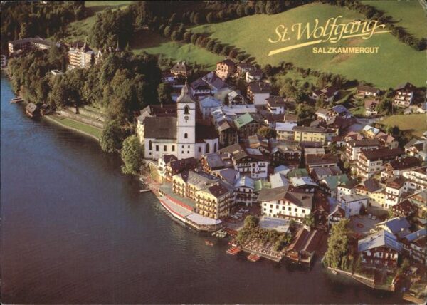 St Wolfgang Wolfgangsee Salzkammergut Fliegeraufnahme