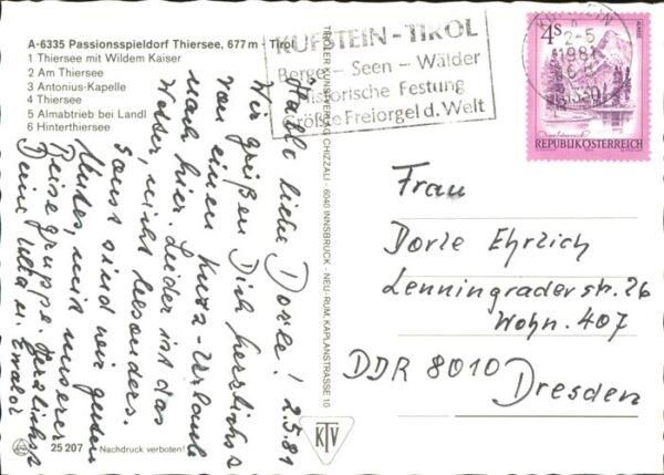 Thiersee Wappen Kühe Kirche Hinterthiersee – Bild 2