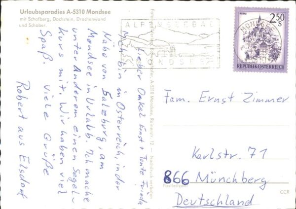 Mondsee Salzkammergut Wappen – Bild 2