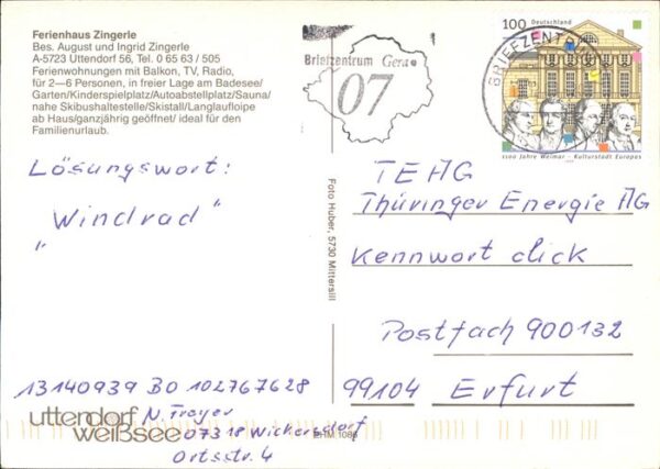 Uttendorf Salzburg Haus Zingerle – Bild 2
