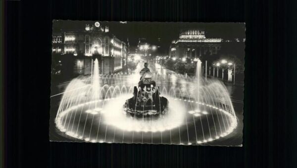 Madrid Spain Fuente de la Cibeles Brunnen