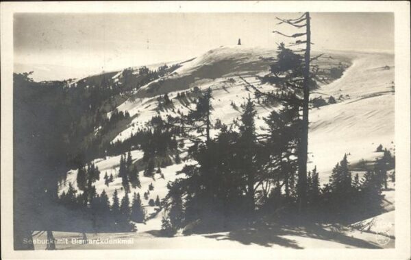 Feldberg Schwarzwald Seebuck mit Bismarckdenkmal Wintersport
