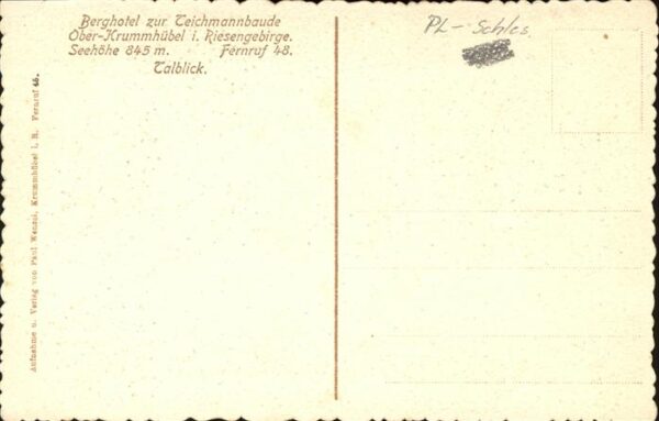 Krummhuebel Riesengebirge Berghotel zur Teichmannbaude Talblick R – Bild 2