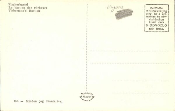 Budapest Halaszbastya Fischerbastei Denkmal – Bild 2