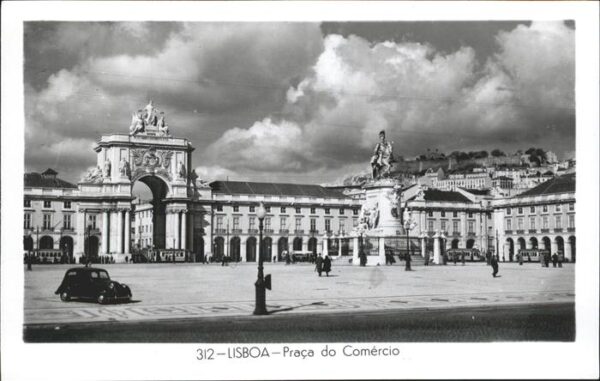 Lisboa Praca do Comercio Monumento Denkmal