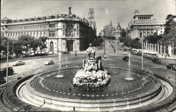 Madrid Spain Fuente de la Cibeles Calle de Alcala