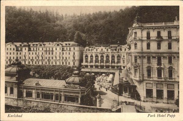Karlsbad Eger Park Hotel Pupp Feldpost