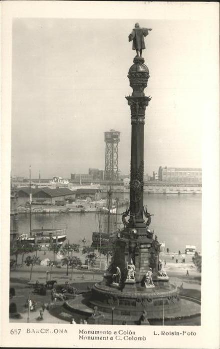 Barcelona Cataluna Monumento a Colon Kolumbus Denkmal