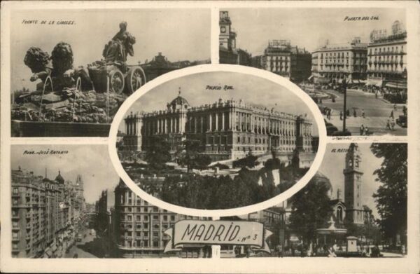 Madrid Spain Fuente de la Cibeles Puerta del Sol El