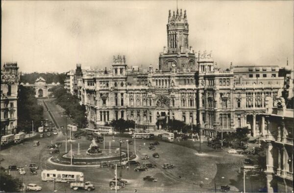 Madrid Spain Plaza Fuente de la Cibeles Casa de Corr