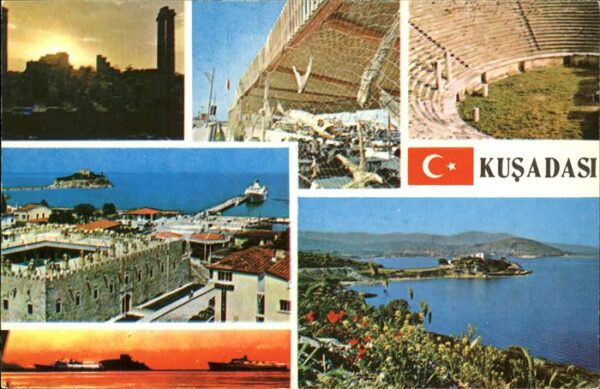 Kusadasi Teilansichten Arena Hafen Schiff Halbin