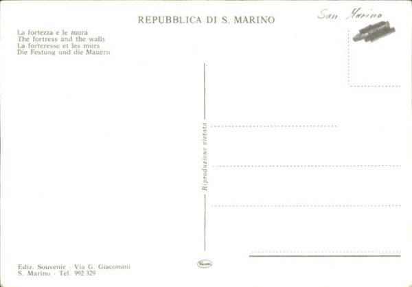 San Marino San Marino Fortezza Mura Prima Torre Festung und M – Bild 2