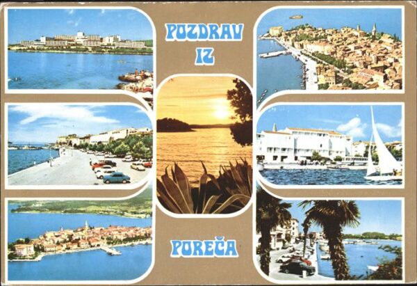 Porec Teilansichten Fliegeraufnahme Hafen Seg