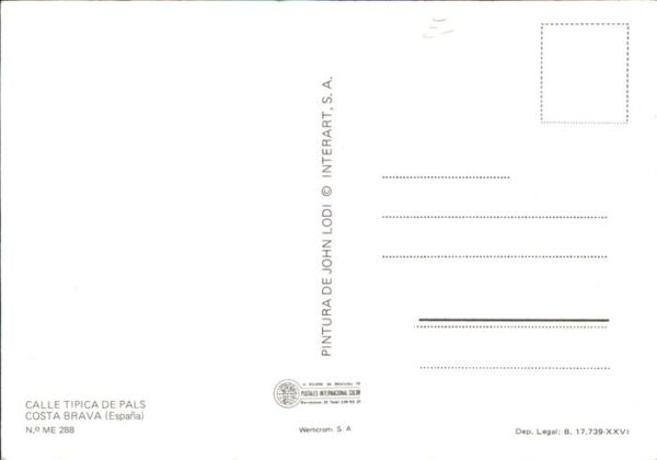 Pals Calle tipica Künstlerkarte – Bild 2