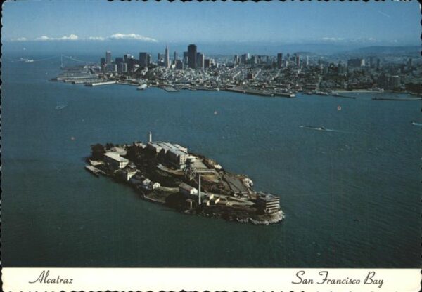 San Francisco California Alcatraz San Francisco Bay aerial view