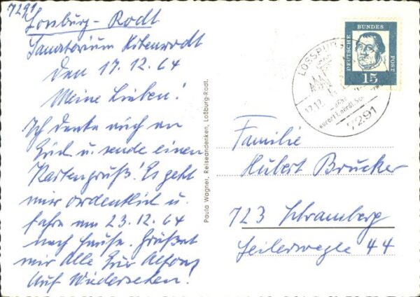 Rodt Lossburg Marktplatz Müttererholungsheim Sanatori – Bild 2