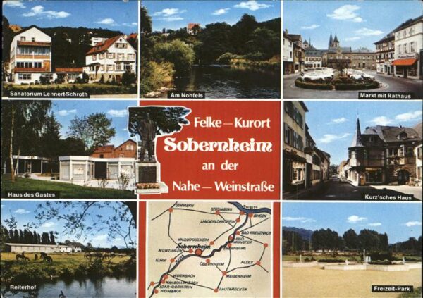 Bad Sobernheim Sanatorium Nohfels Markt Rathaus Haus d
