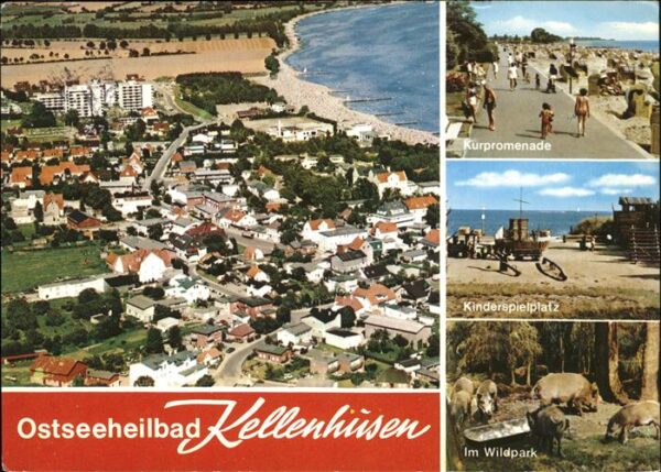 Kellenhusen Ostseebad Fliegeraufnahme Strand Kurpromenade Kin