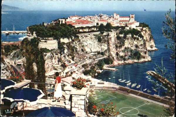 Monaco Le Rocher Palais du Prince vu du Jardin