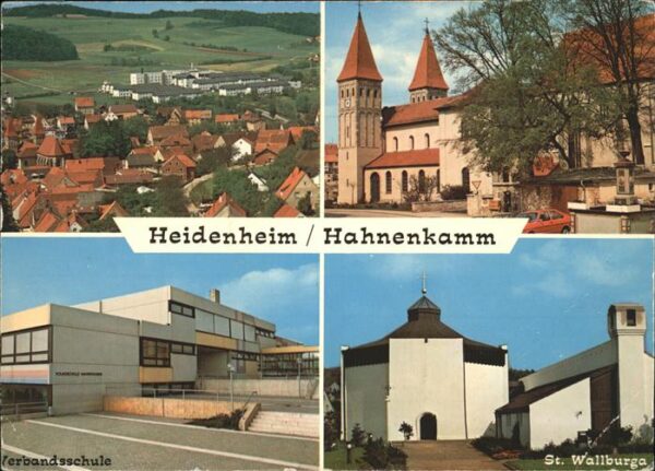 Heidenheim Mittelfranken Panorama Hahnenkamm Kirche St. Wallburg