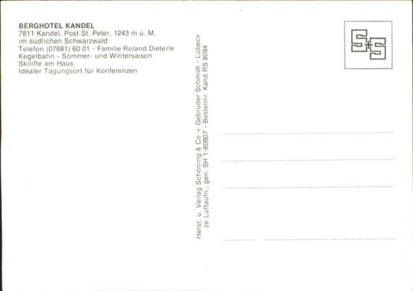Kandel Waldkirch Breisgau Berghotel Kandel Fliegeraufnahme – Bild 2