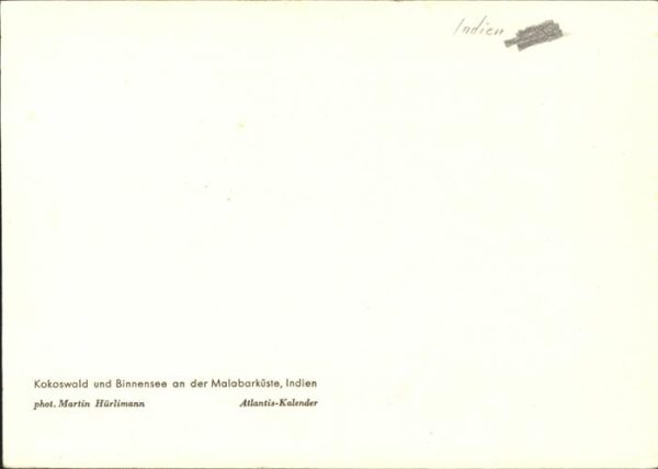 Indien Kokoswald Binnensee Malabarküste Atlant – Bild 2