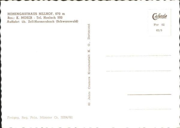 Haslach Kinzigtal Höhengasthaus Nillhof Fliegeraufnahme – Bild 2