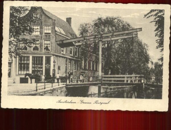 Amsterdam Niederlande Greene Burgwal