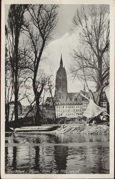 Frankfurt Main Dom Mainsinsel