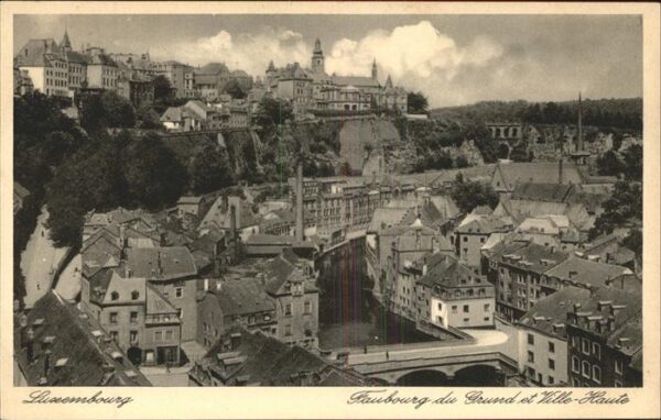 Luxemburg Luxembourg Faubourg Ville-Haute