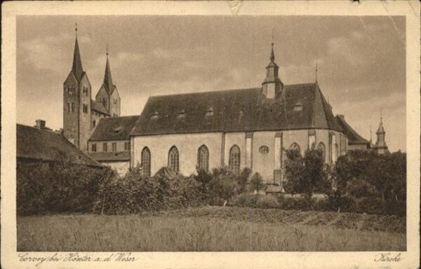 Corvey Weser Kirche