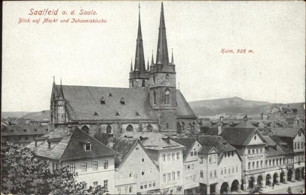 Saalfeld Saale Kulm Markt Johanniskirche