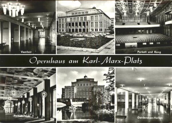 Leipzig Opernhaus Vestibül Parkett-Foyer Rang P