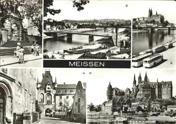 Meissen Elbe Sachsen Aufgang Dom Albrechtsburg