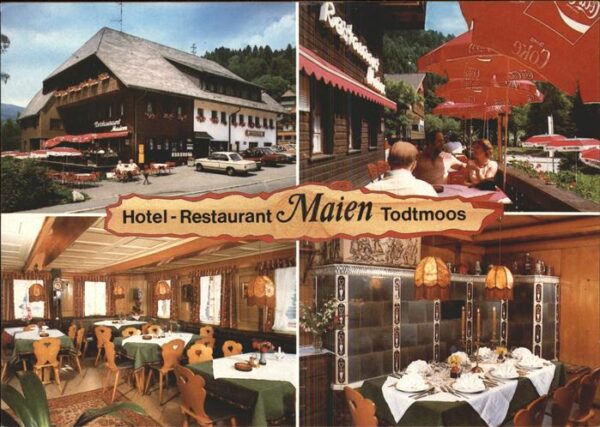Todtmoos Hotel Restaurant Terasse Gaststube