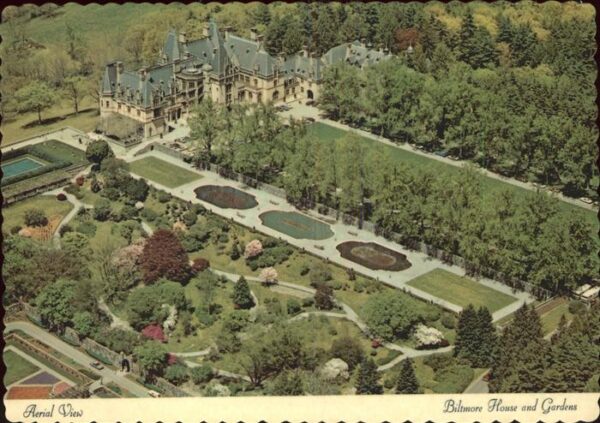Asheville Fliegeraufnahme Aerial View Biltmore Ho