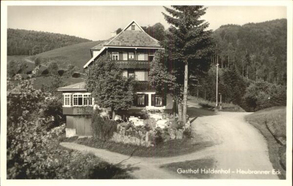 Schoenau Schwarzwald Gasthof Haldenhof Heubronner Eck