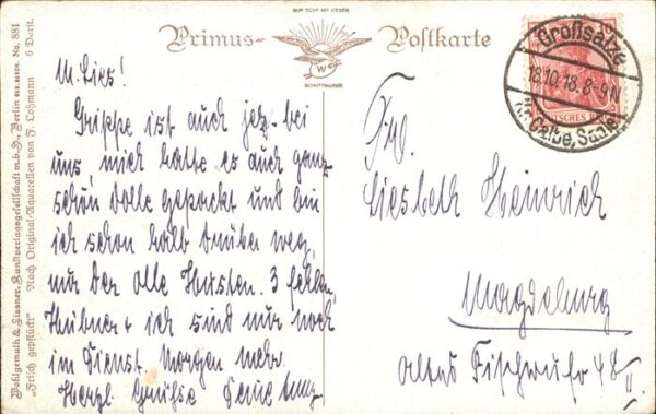 Verlag Primus Nr. 881 F. Lohmann Rosen – Bild 2