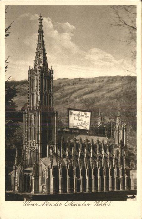Kuriosum Ulm Münster Miniatur-Werk