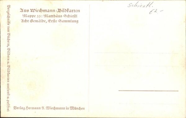 Schiestl M Mappe 33 Verkündigung Wiechmann-Bildkar – Bild 2