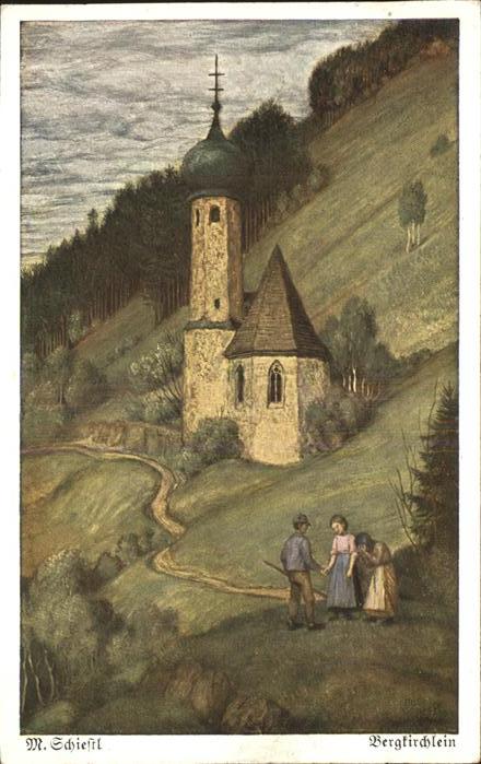 Schiestl M Mappe 33 Bergkirchlein Wiechmann-Bildka
