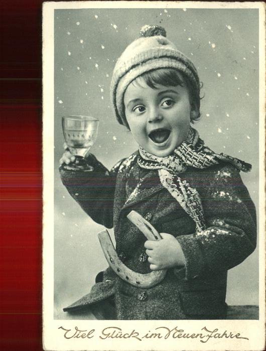 Hufeisen Neujahr Kind